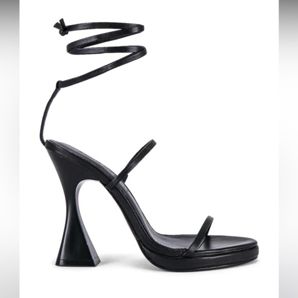 Song of Style Black Strappy Heels